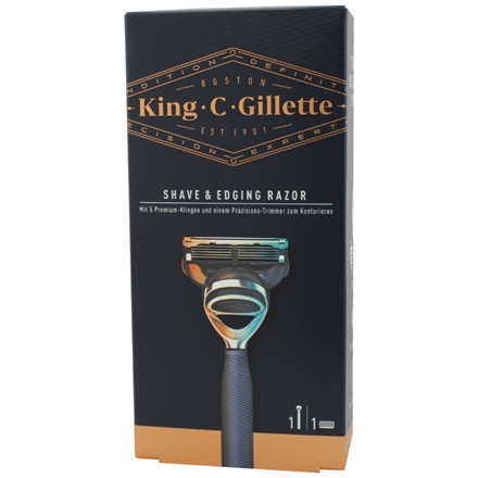 Gillette King C Blue Razor inkl. 1 Blade