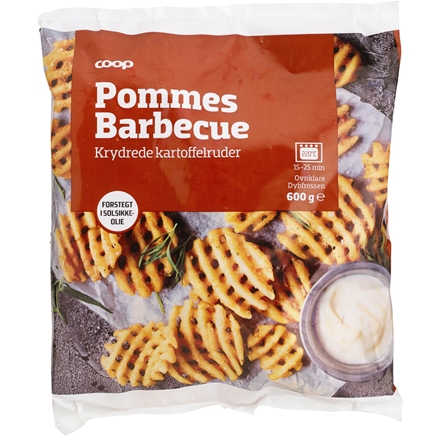 Coop BBQ Fries 600 g