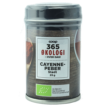 365 Økologi Cayennepeber 25 g