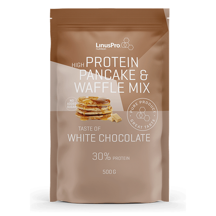LinusPro Protein Pandekage&Vaffel Mix Hvid Chokolade 500 g