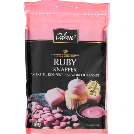 Odense Chokoladeknapper ruby 115 g