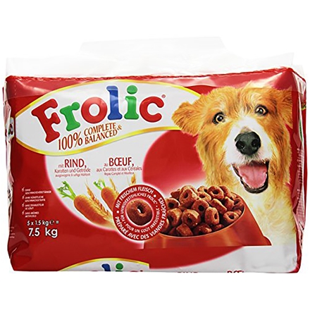 Frolic Complete med oksekød 5 x 1,5 kg