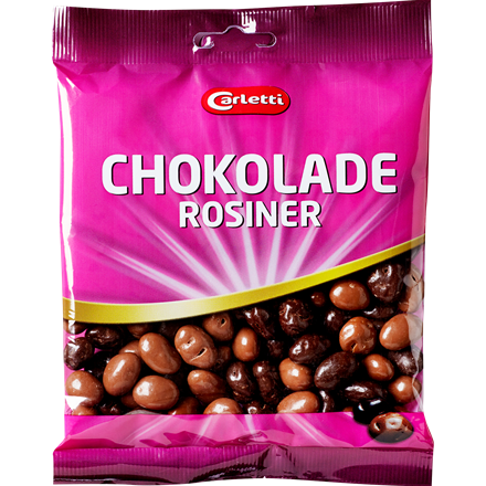 Carletti Chokoladerosiner 190 g