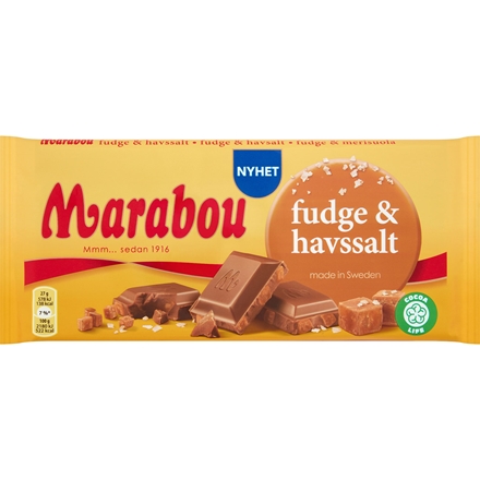 Marabou Fudge & Havssalt 185 g