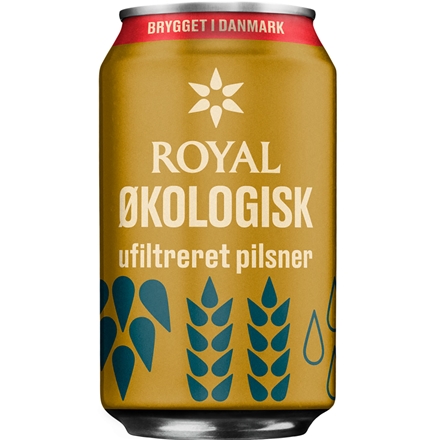 Royal Økolgisk ufiltreret Pils 24x0,33 l Ds