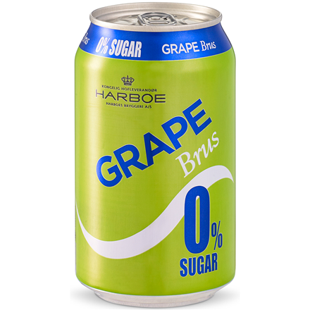 Harboe Grape 0% Sugar 24x0,33 l