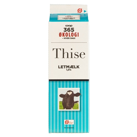 365 Økologi Letmælk 1 l