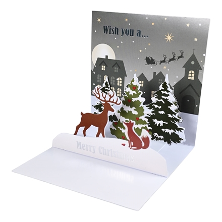 Pop-up kort Julen