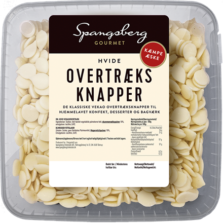 Spangsberg Overtræksknapper Hvid 720 g