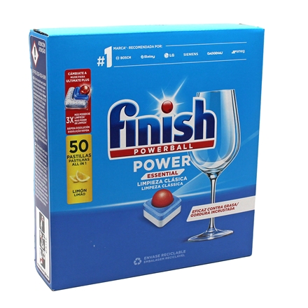 Finish Powerball Essential 50 stk