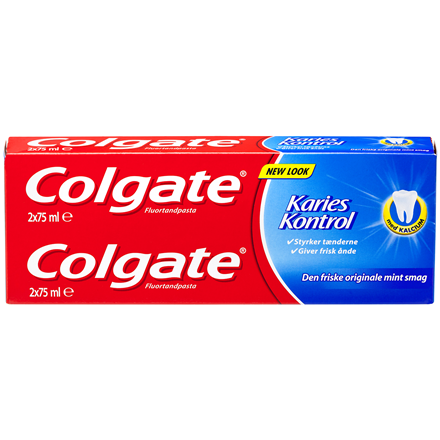 Colgate Tandpasta Karies Control 2x75 ml