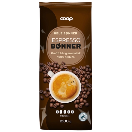 Coop Espresso Hele Bønner 1 kg