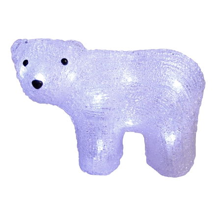 Isbjørn m/LED H14xW20xD11 