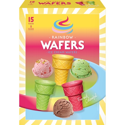 Rainbow Wafers 15 stk 80 g