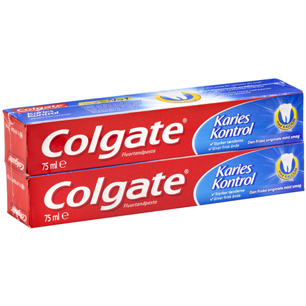 Colgate Tandpasta Karies Kontrol 2x75 ml