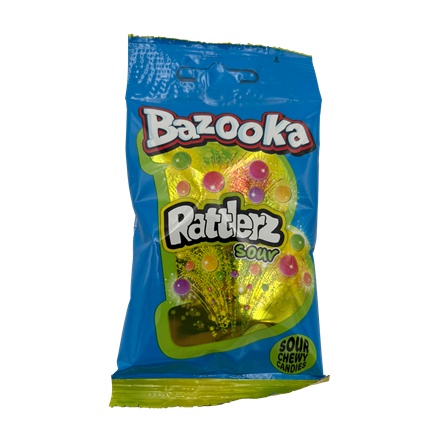 Bazooka Rattlerz Sour Bag Fruit 40 g