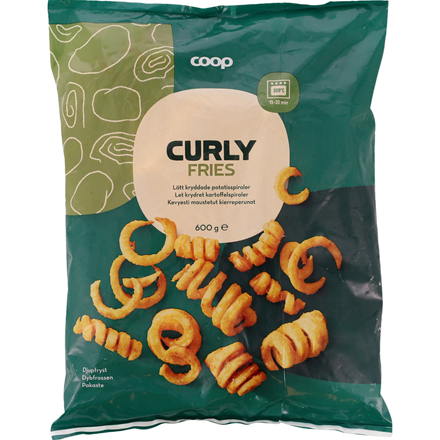 Coop Curly Fries 600 g