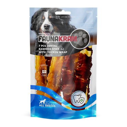 Faunakram Dental Wrap Chicken 7 stk. L 220 g