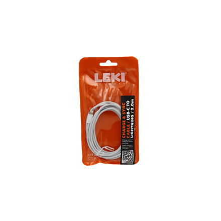 Leki bycph Cable USB-C to Lightning 2 m Kabel