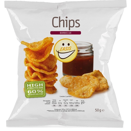 EASIS Chips med BBQ 50 g