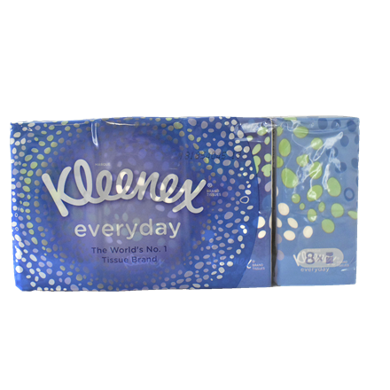 Kleenex Everyday Lommetørklæder 8 x 10-pak