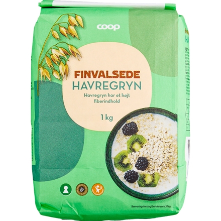Coop Havregryn fine 1 kg 