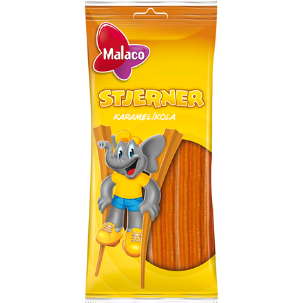 Malaco Stjerner Karamel 92g