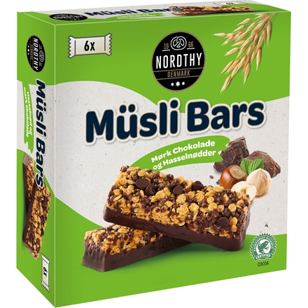 Nordthy Müsli Bar Hasselnød 6 pk 150g