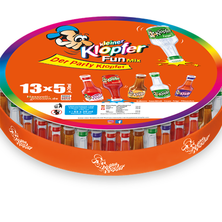 Kleiner Klopfer Fun Mix Tablett 15-17% 65x0,02 l