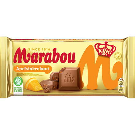 Marabou Appelsinkrokant 220 g
