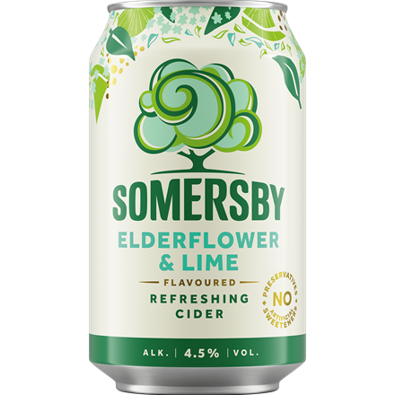 Somersby Elderflower & Lime 4,5 % 18x0,33 l
