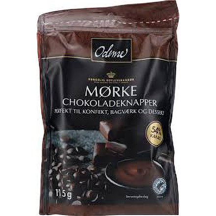 Odense Mørke Chokoladeknapper 115 g