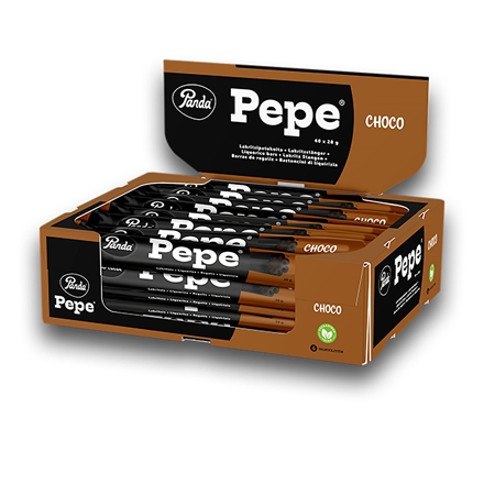 Panda Pepe Choco Liquorice Bar 40 x 28 g