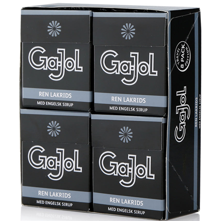 Ga-Jol Sort Ren Lakrids 8-pak 184 g