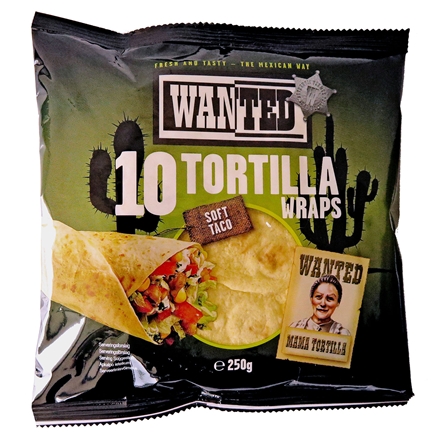 Wanted Majs / HvedeTortillas 15 cm 250 g