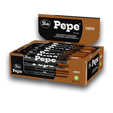 Panda Pepe Choco Liquorice Bar 40 x 28 g