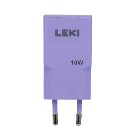 Leki Denmark USB-C Purple Power Adapter 10W