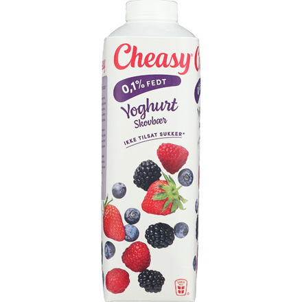 Cheasy Yoghurt Skovbær 0,1% 1 l
