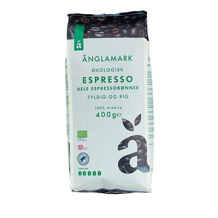 Øko Änglamark Espresso Hele Bønner 400 g