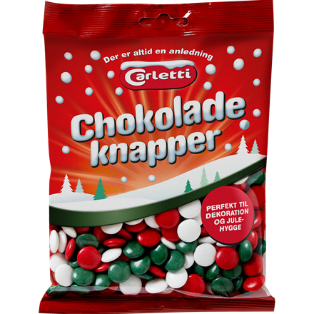 Carletti Chokoladeknapper Jul 290 g
