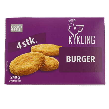 Danpo Kykling Burger 4 stk. 240 g