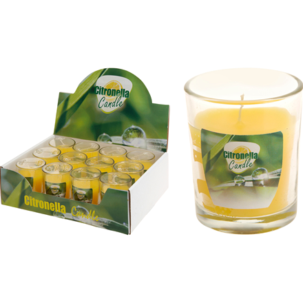 Lys Citronella i Glas 