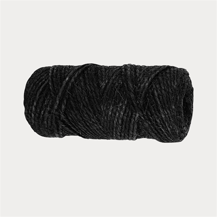 Gavebånd jute sort 35 meter