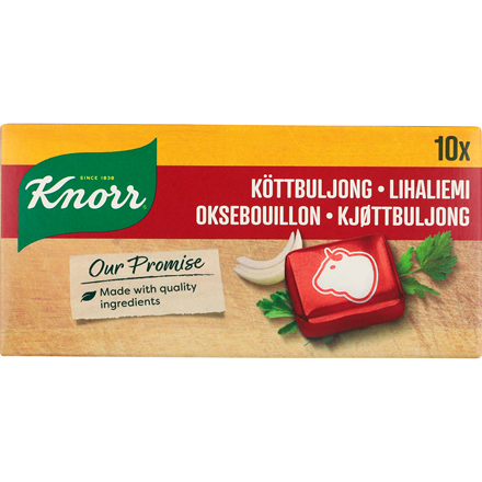 Knorr Oksebouillon, 10 tern, 100 g