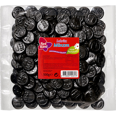 Red Band Lakritz Münzen 500 g
