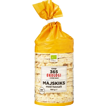 365 Økologi Majskiks med Havsalt 100 g
