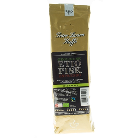 Peter Larsen Etiopisk Sidamo Esp. 200 g Gourmet Hele bønner - Øko/FT