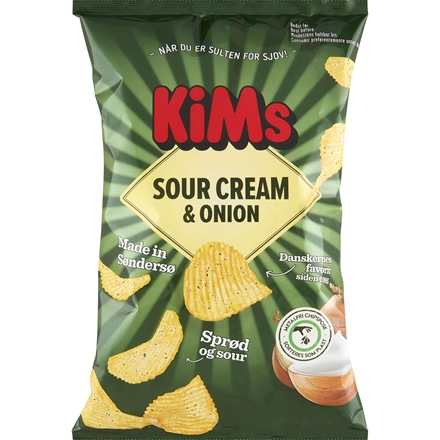 Kims Chips Sour Cream & Onions 170 g