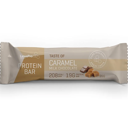 LinusPro Protein Bar Mælk Chokolade & Karamel 55 g