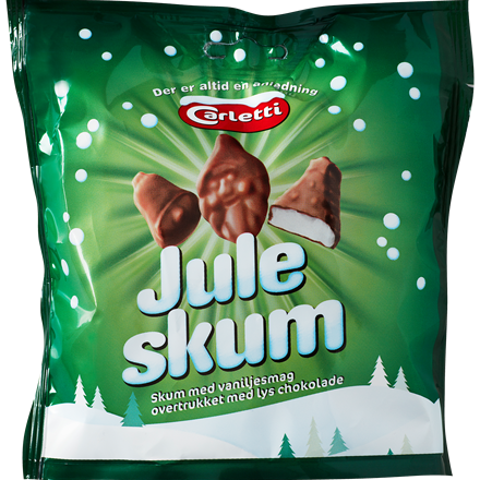 Carletti Juleskum med lys Chokolade 130 g